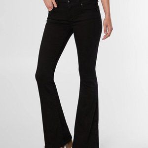 Miss Me Mid Rise Flare Jeans Black 31